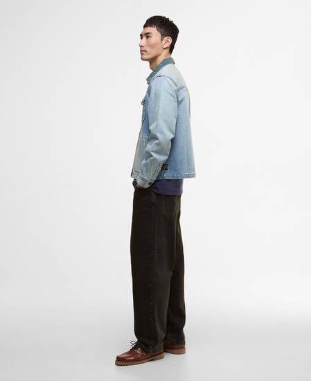 Overshirt in denim lavato Meteor Vintage