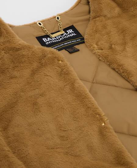 Mialn Fur Gilet Antique Bronze