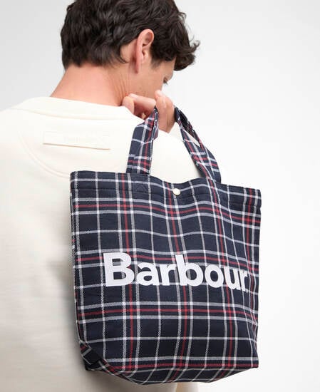 Tote Bag Mini Telfield Tartan Navy/Red Check