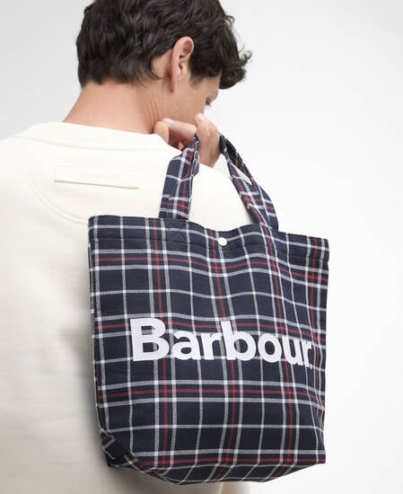 Tote Bag Mini Telfield Tartan Navy/Red Check