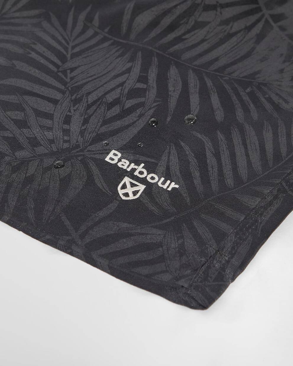 Costume da bagno idroreattivo con stampa a foglie Asphalt