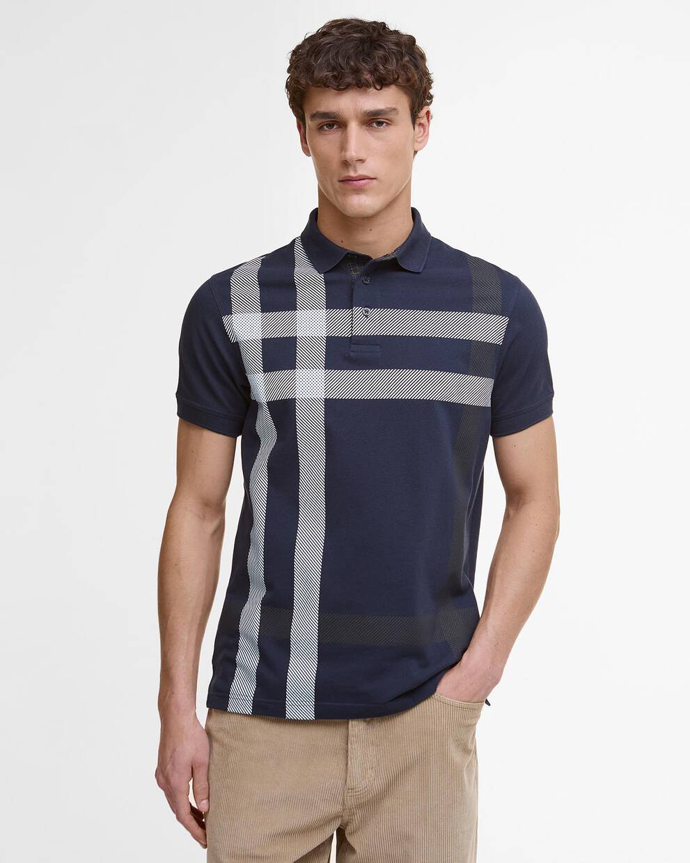 Blaine Tartan Short-Sleeved Polo Shirt