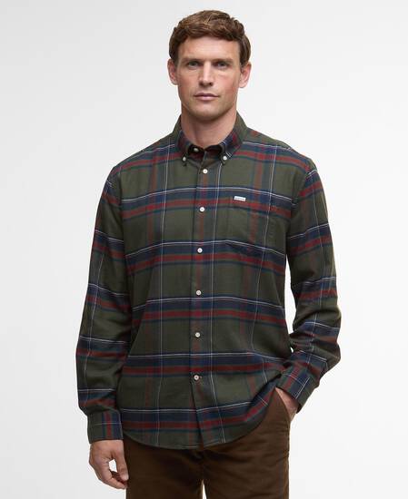 Dogwood Regular Long-Sleeved Shirt Olive