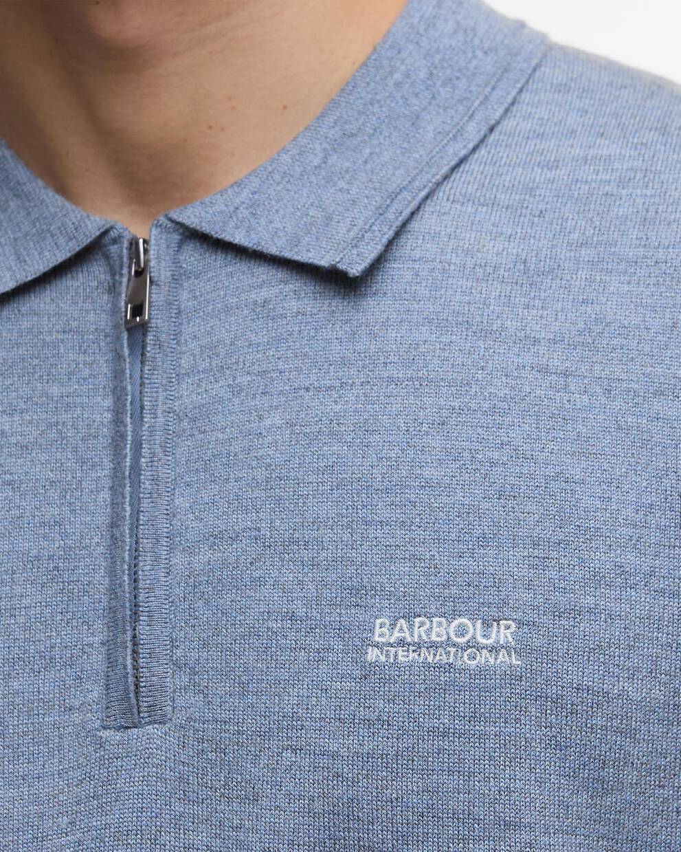 Maverick Mouline Knitted Polo Shirt