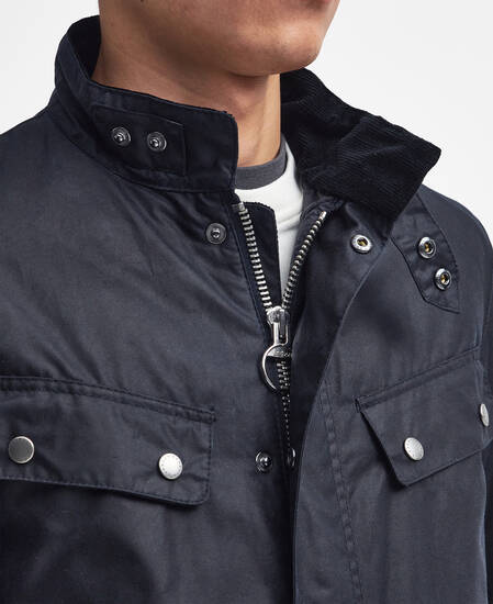 Duke Waxed Jacket Classic Navy