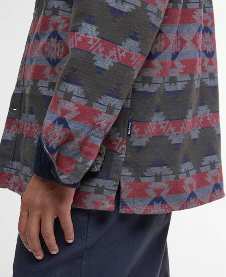 Greatend Relaxed Jacquard Shirt Olive