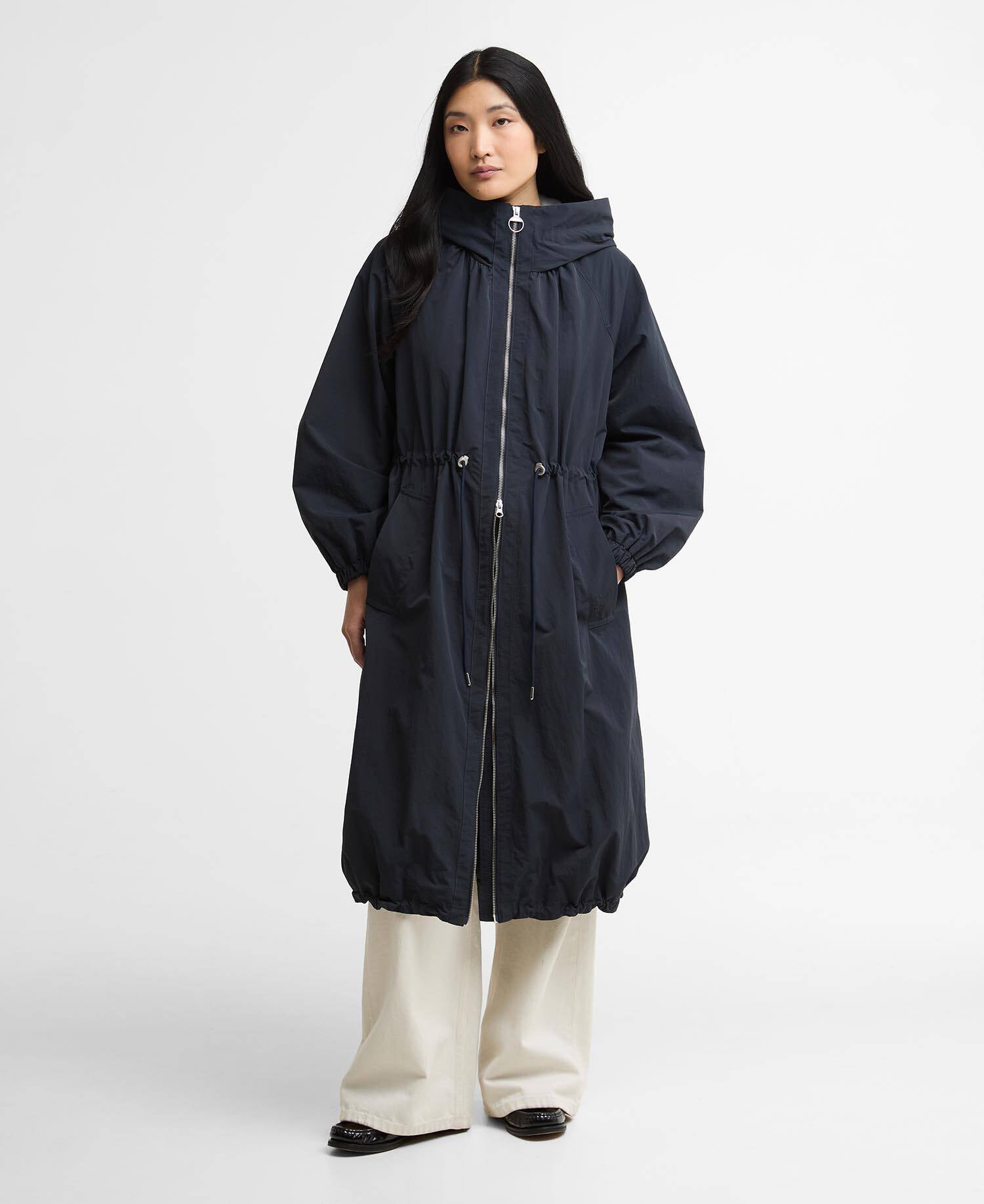 Kempsey Showerproof Parka Dark Navy/Dress Navy Tartan image number 1