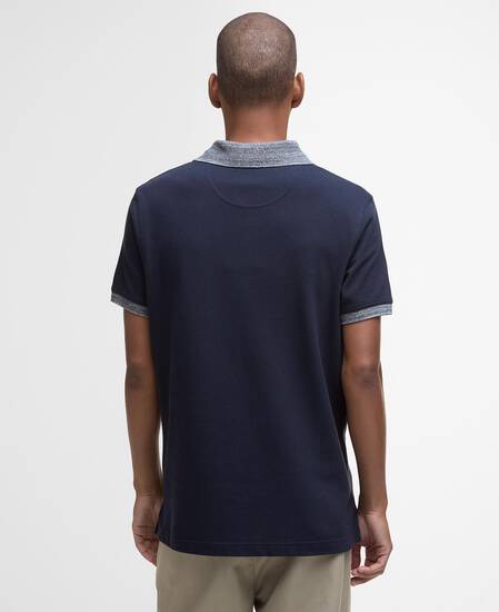 Marlton Tailored Short-Sleeved Polo Shirt Navy