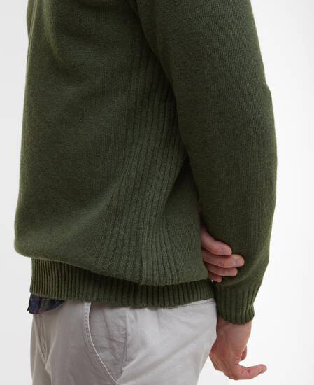 Essential Half-Zip Jumper Mid Olive