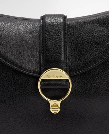 Alder Leather Shoulder Bag Black