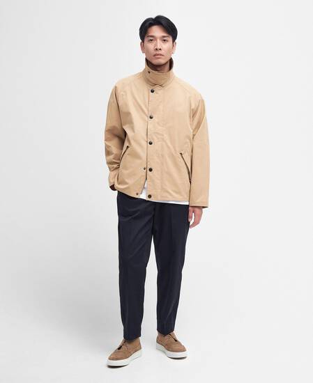 Transporter Oversized Casual Jacket Stone