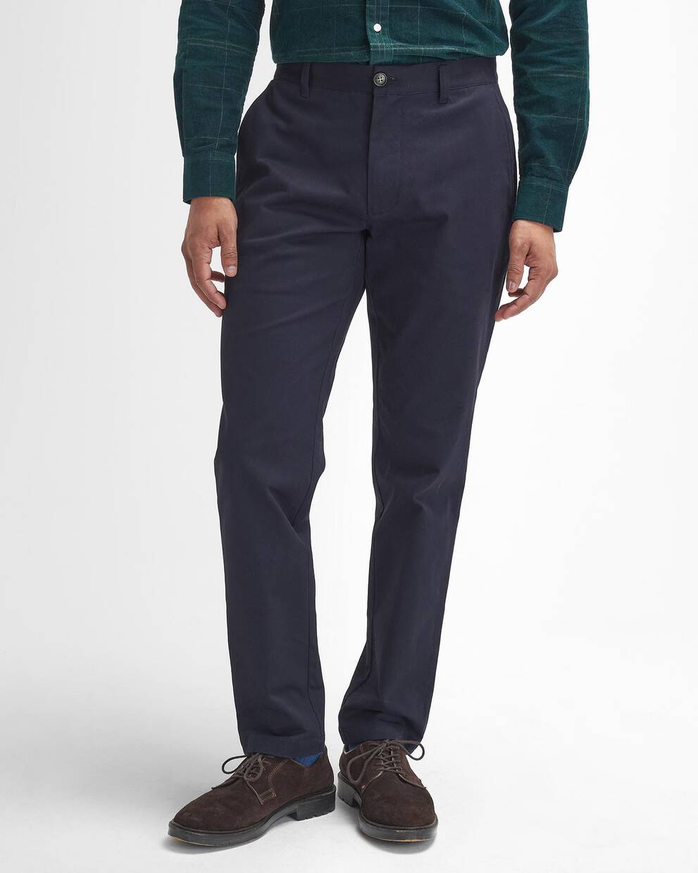 Sueded Sateen Slim Trousers