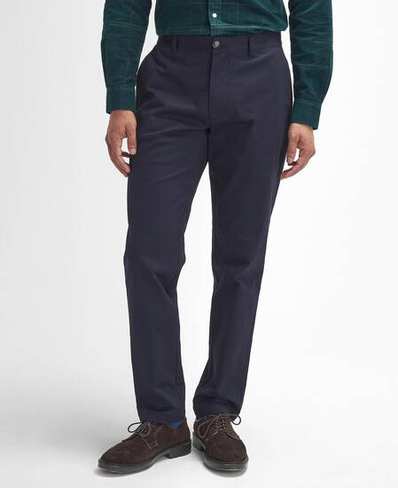 Sueded Sateen Slim Trousers Dark Navy Sueded Sateen Slim Trousers Dark Navy