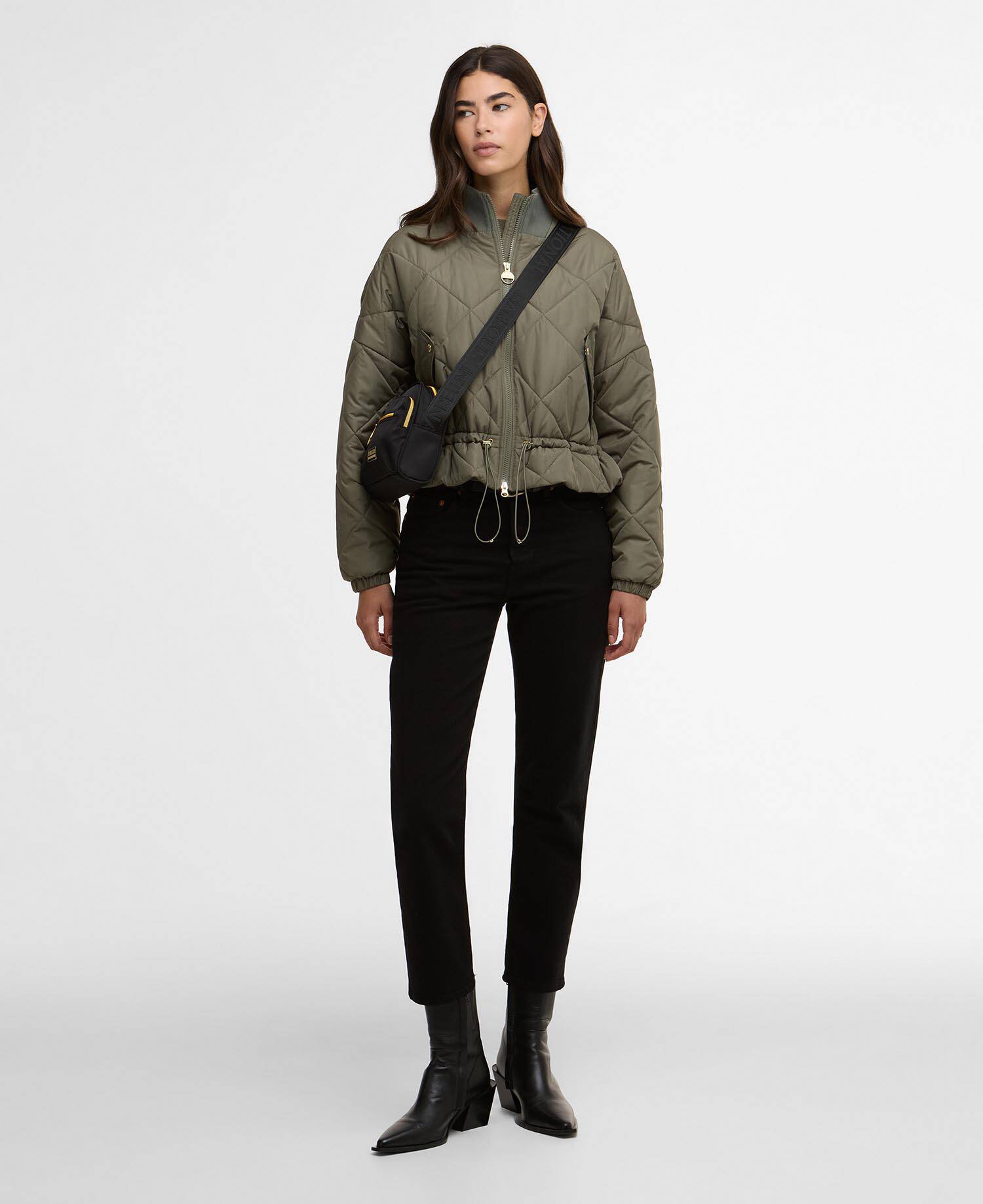 Pagan Quilted Jacket Dusky Khaki image number 1