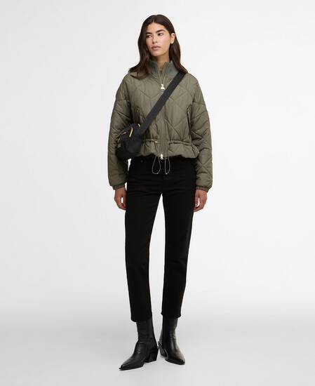 Pagan Quilted Jacket Dusky Khaki