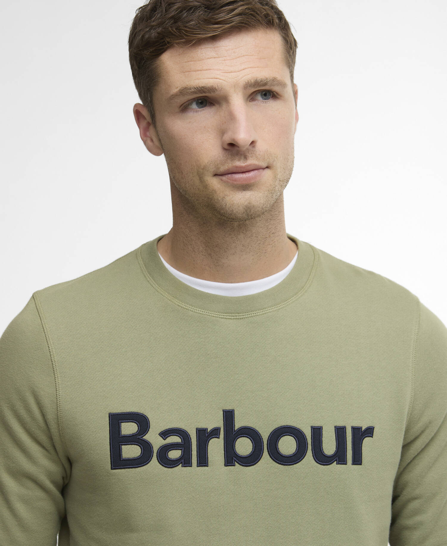 Sweatshirt Pique Logo Laurel Green image number 3