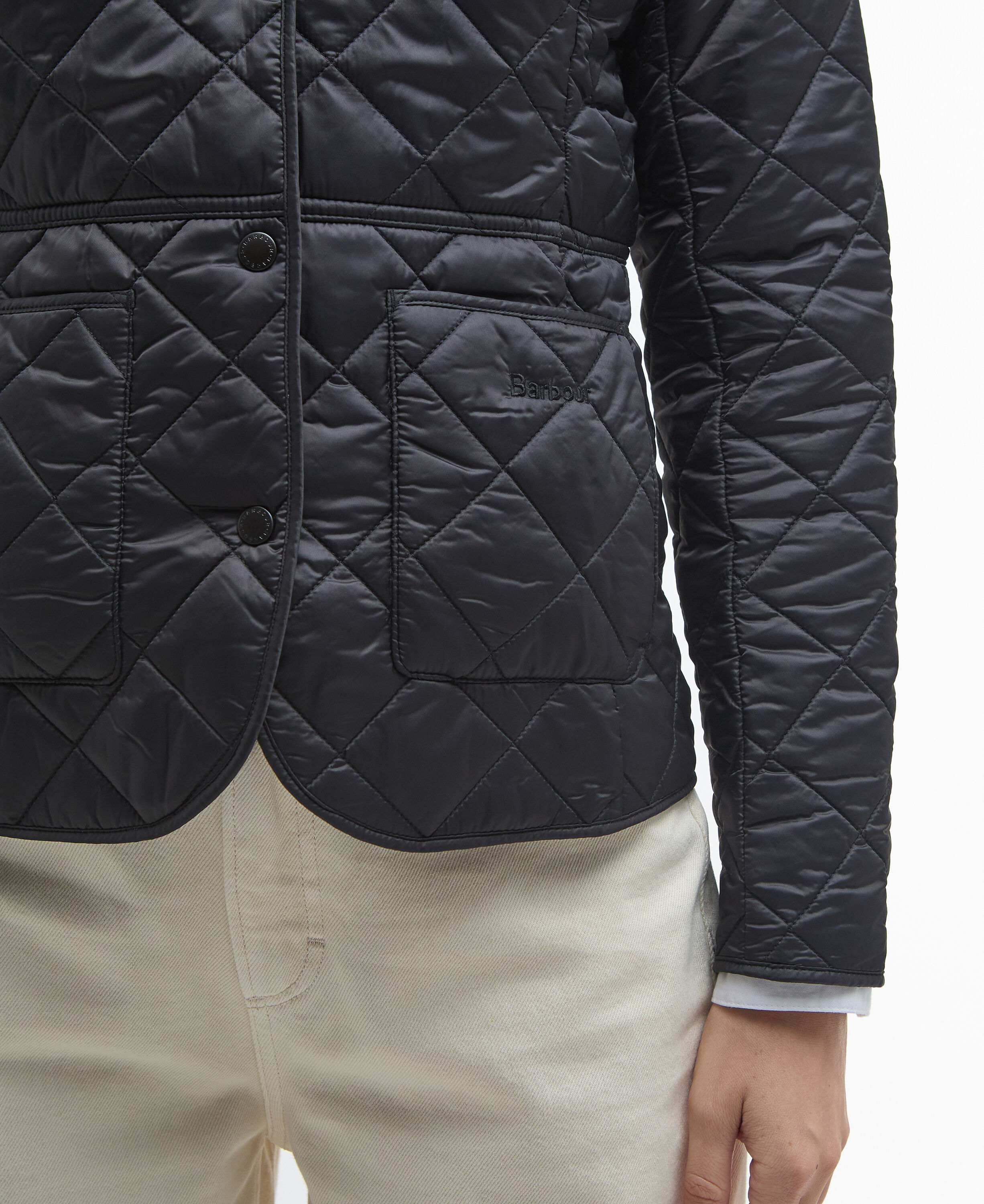 Deveron Quilted Jacket Black-Olive