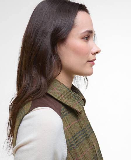 Gilet in lana Rosemary Arabesque/Brown