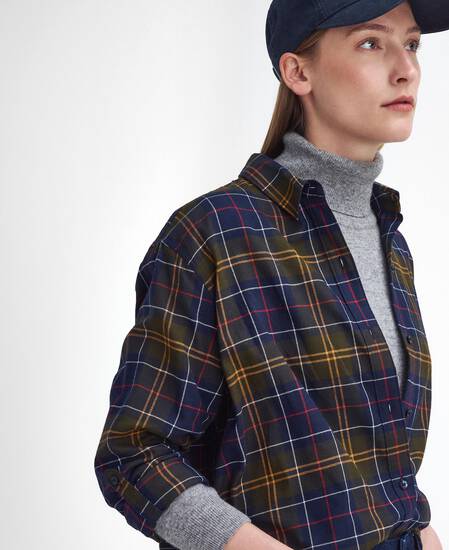 Elishaw Relaxed Long-Sleeved Shirt Classic Tartan