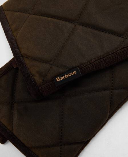 Westerdale Quilted Gloves Olive