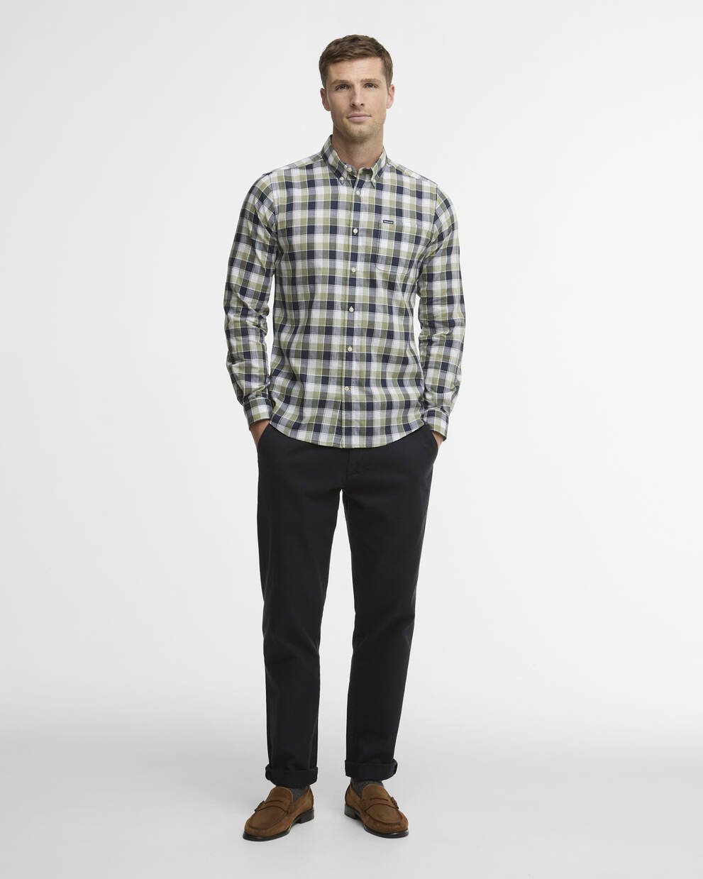 Harwood Gingham Long-Sleeved Tailored Shirt