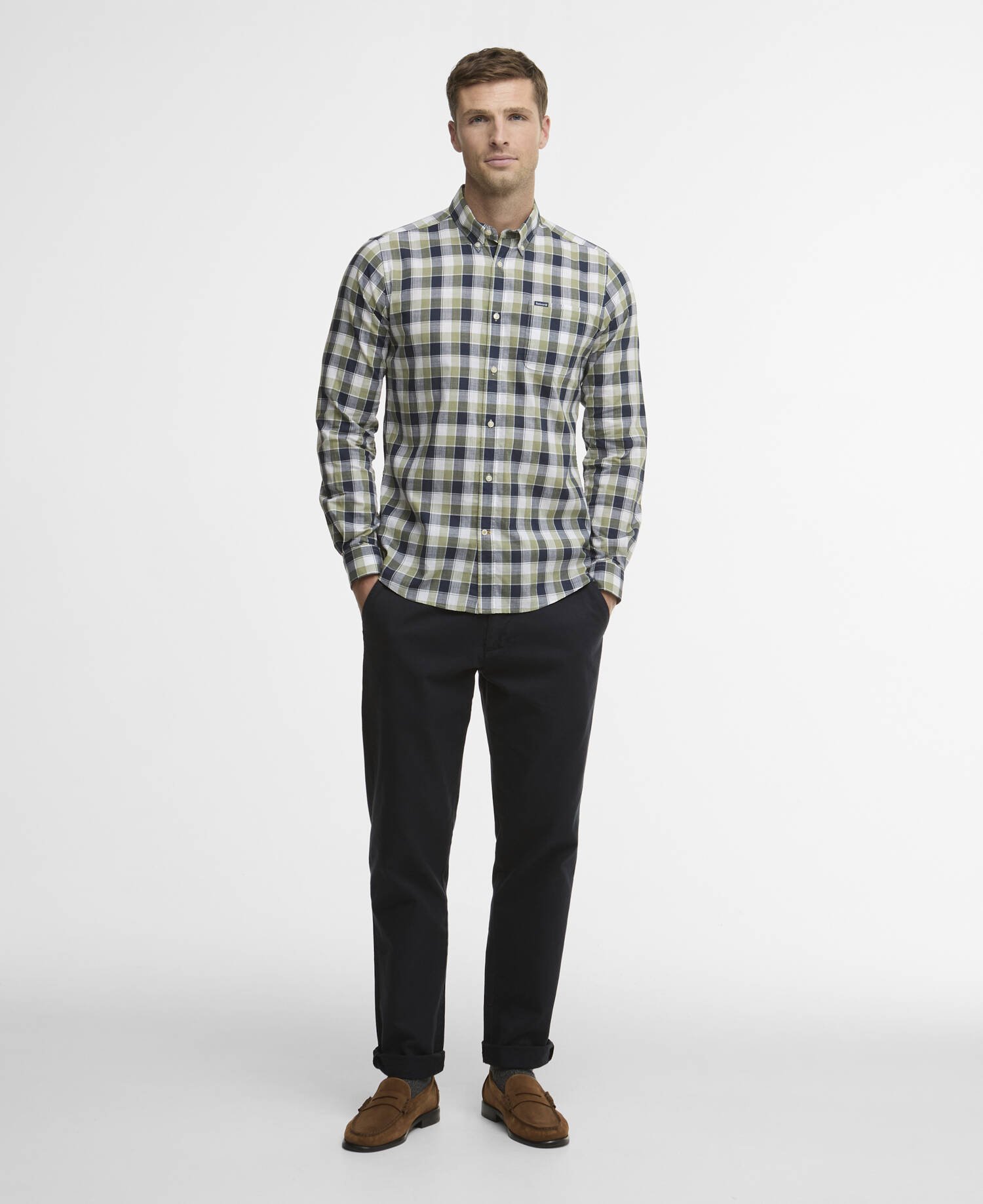 Harwood Gingham Long-Sleeved Tailored Shirt image number 1