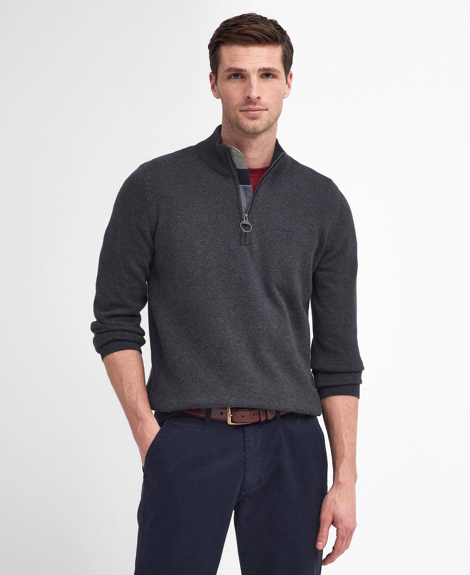 Cotton Half-Zip Jumper image number 0