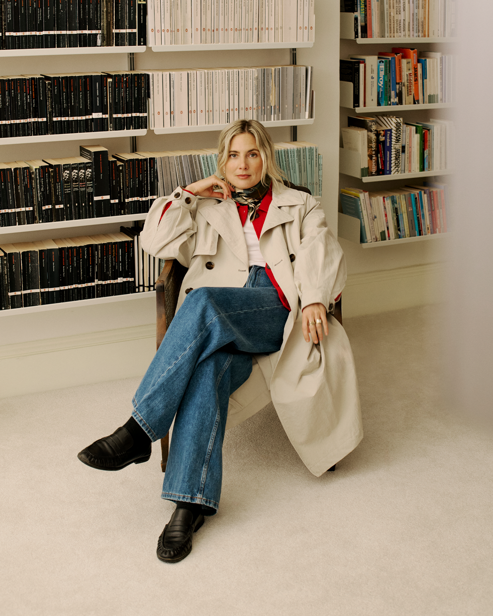 Trenchcoat Layla Showerproof Mist/Dress Navy Tartan