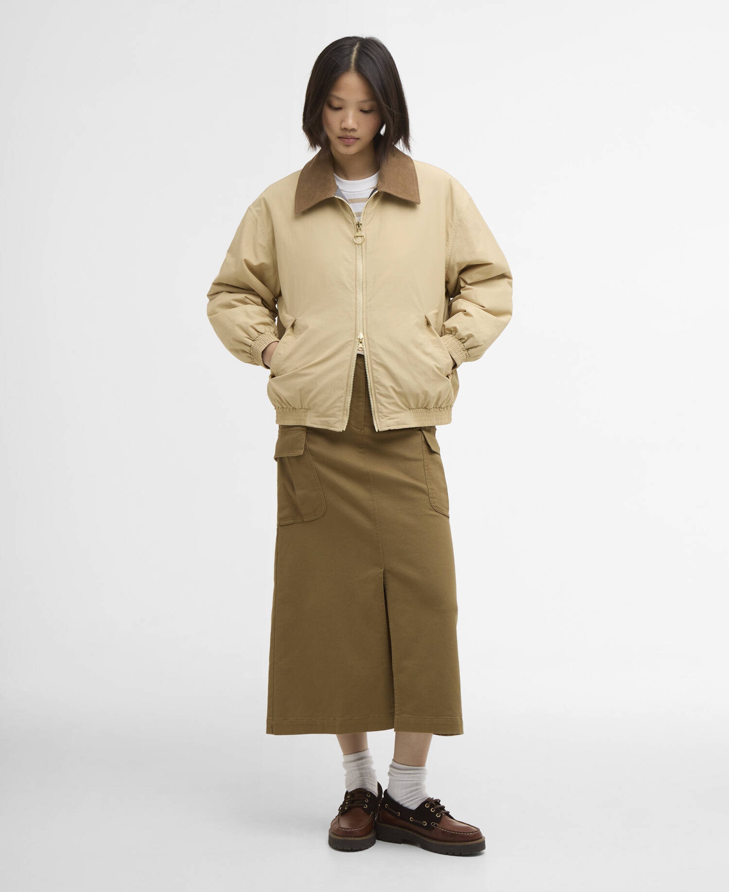 Giacca casual reversibile Maureen Pale Khaki / Dress image number 1