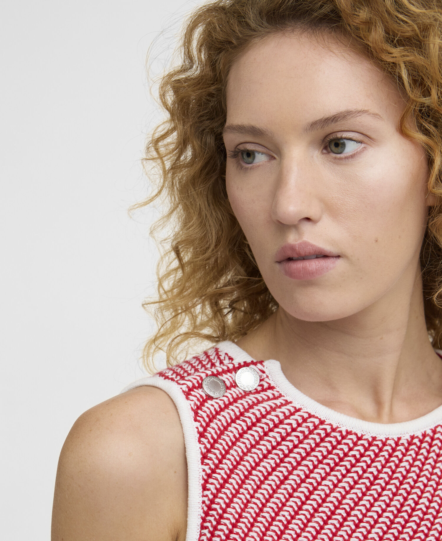 Amanda Knitted Vest Poppy Red