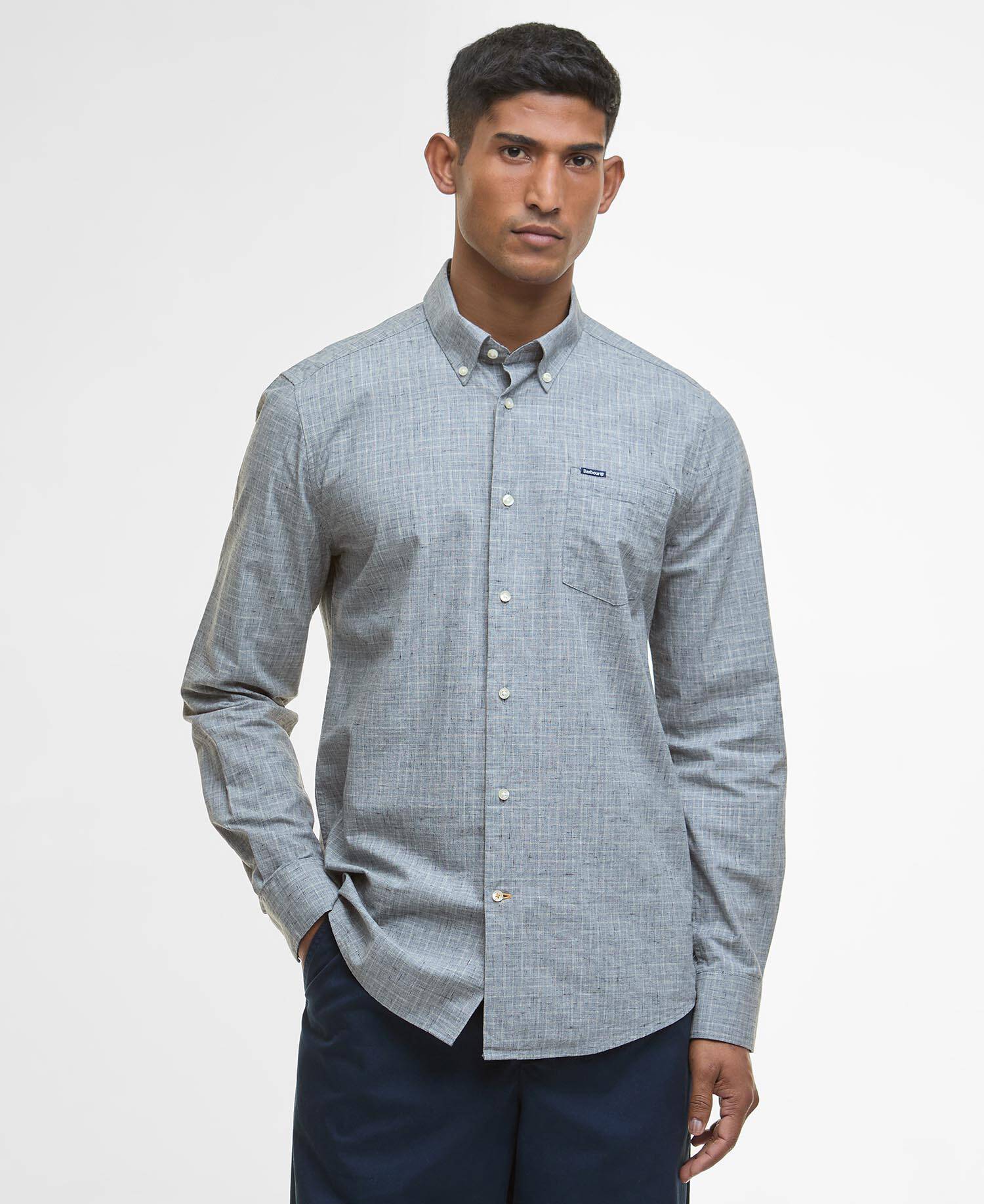 Wester Slub Tailored Shirt Chambray image number 0