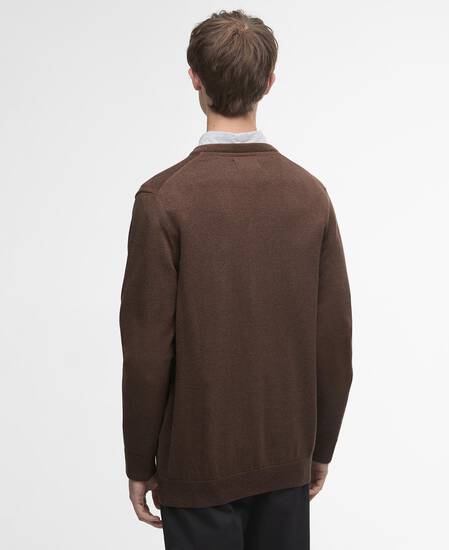 Pima Cotton Crew Neck Jumper Umber