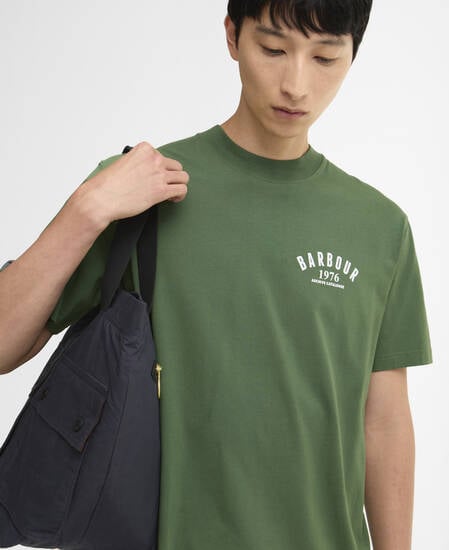 T-shirt oversize con stampa 1976 Racing Green