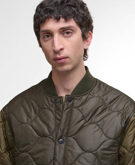 Giacca trapuntata Cording Army Green