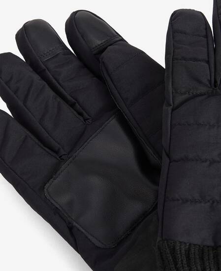 Banff Quilted Gloves Classic Black