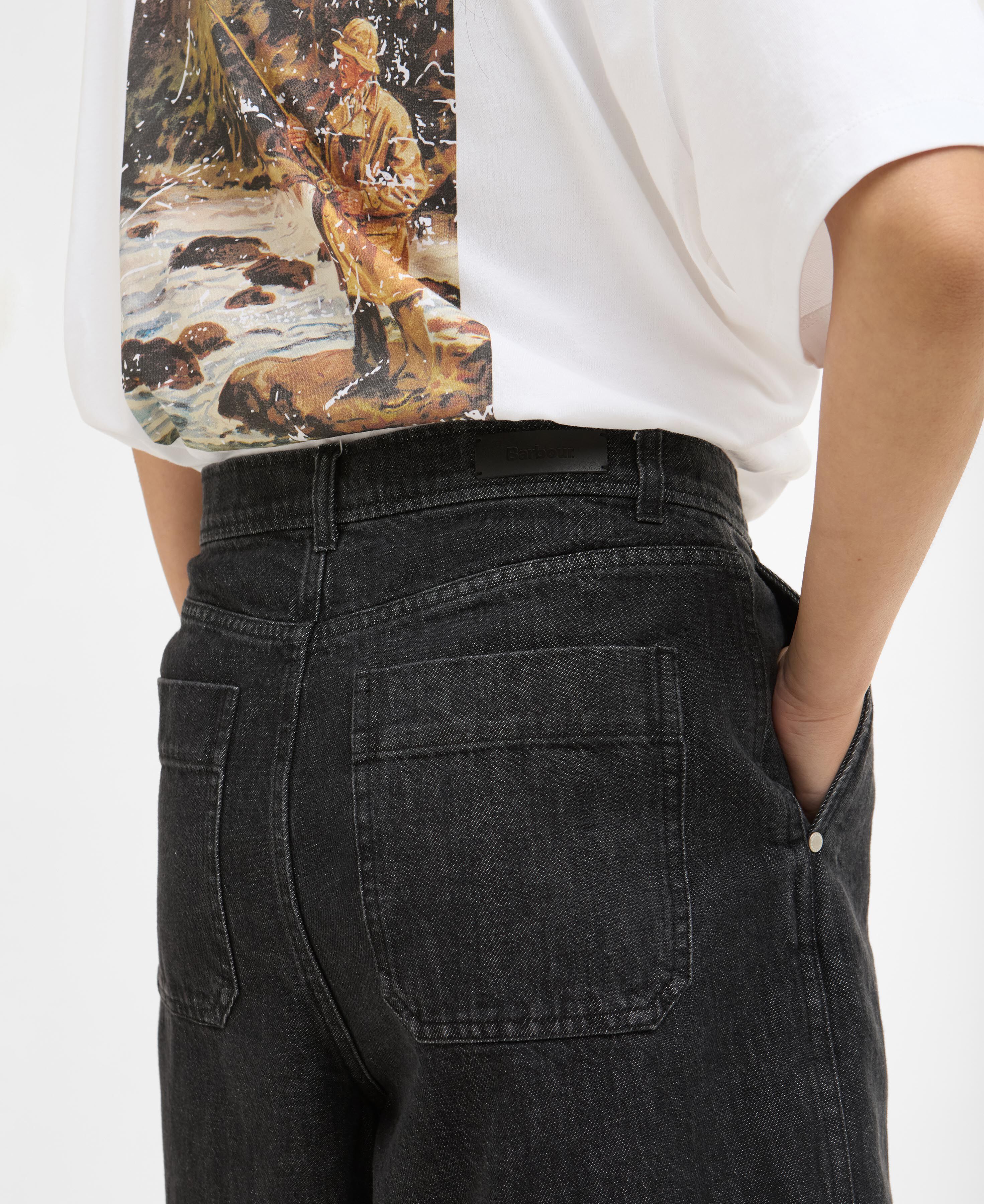 Shorts in denim Myra Black Denim