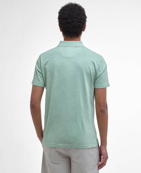 Polo fiammata tinta con pigmenti Seagrass Polo fiammata tinta con pigmenti Seagrass