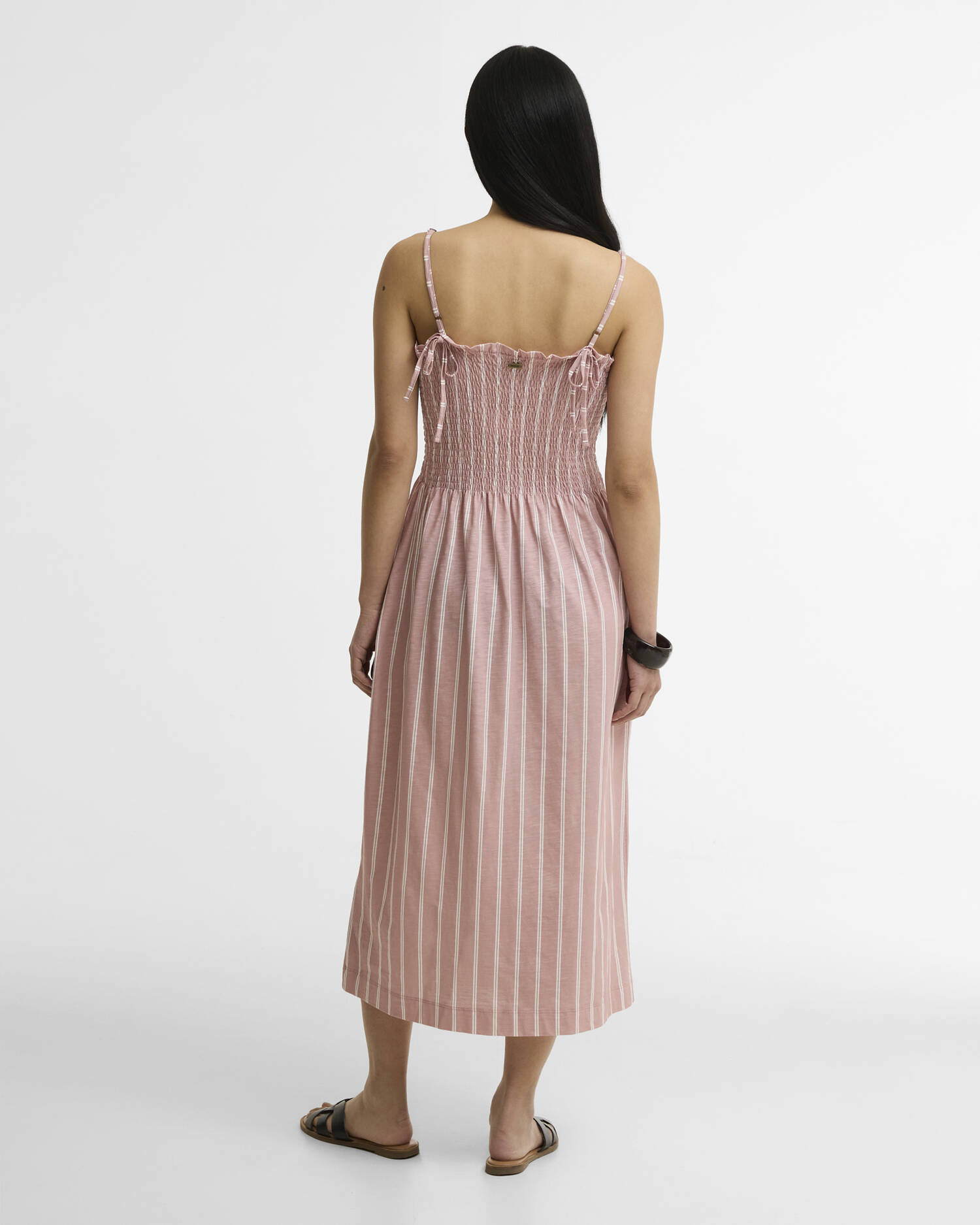 Madeline Midi Dress Gardenia Stripe image number 2