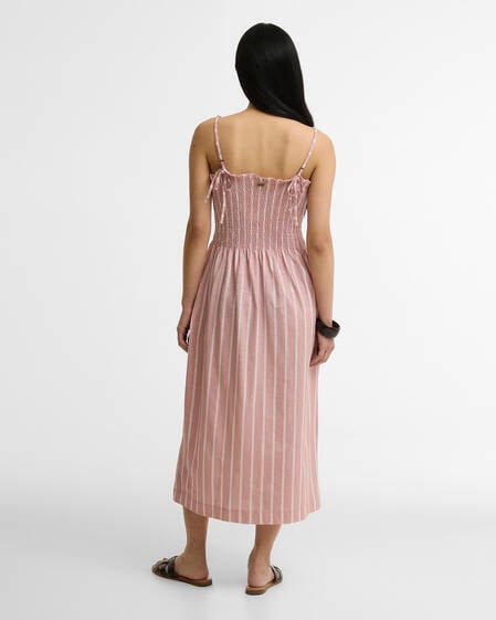 Abito midi Madeline Gardenia Stripe