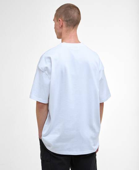 Divide Oversized Graphic T-Shirt White Divide Oversized Graphic T-Shirt White