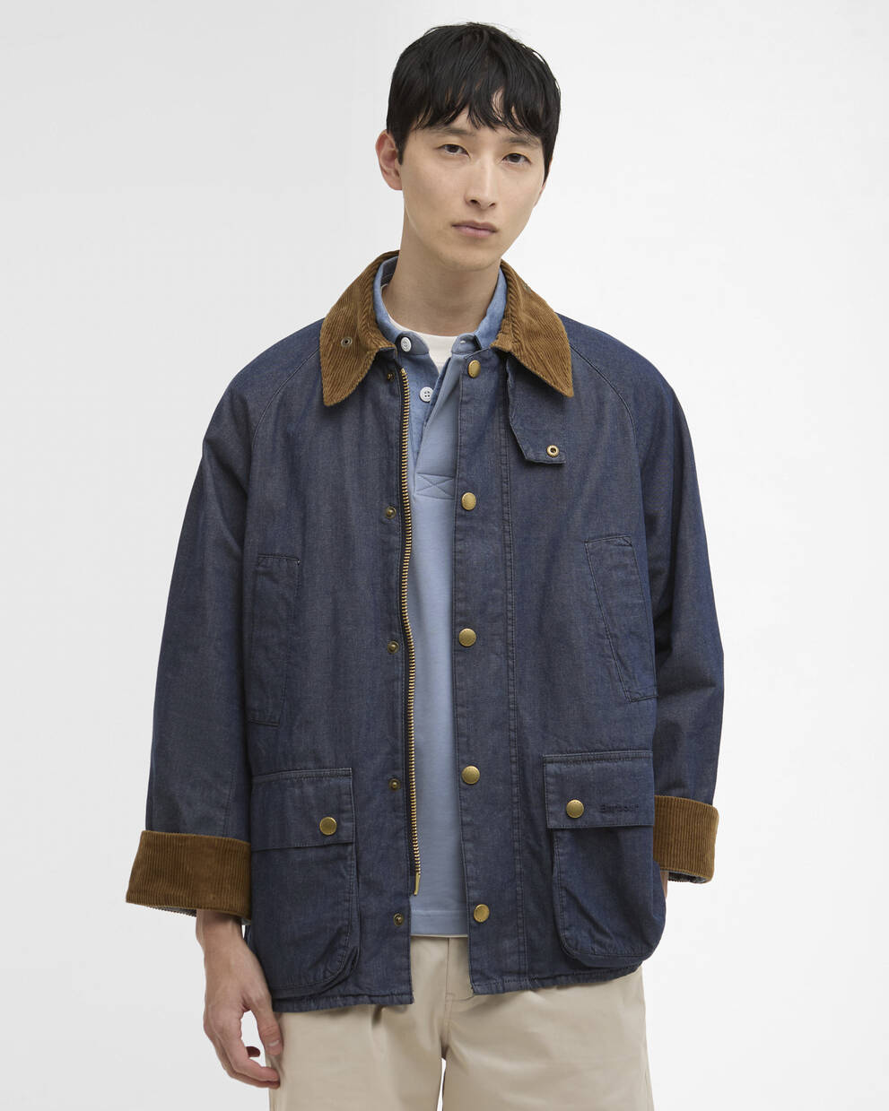 Oversized Bedale Denim Casual Jacket