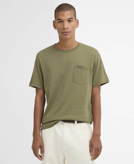 Langdon Pocket T-Shirt Grey Olive