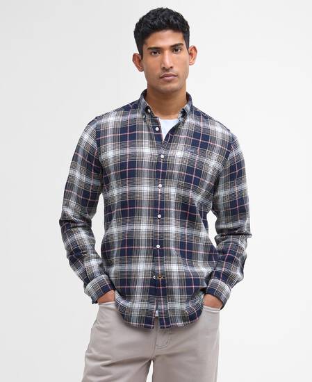 Whernside Tailored Long-Sleeved Shirt Navy