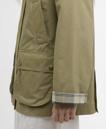 Modern Beadnell Casual Jacket Bleached Olive/Ancient/Gardenia