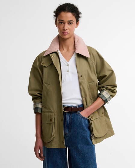 Giacca casual Modern Beadnell Bleached Olive/Ancient/Gardenia