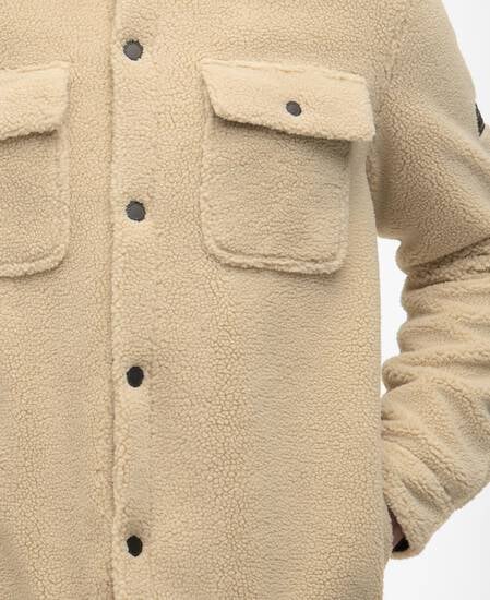 Overshirt in pile sherpa Trident Mist