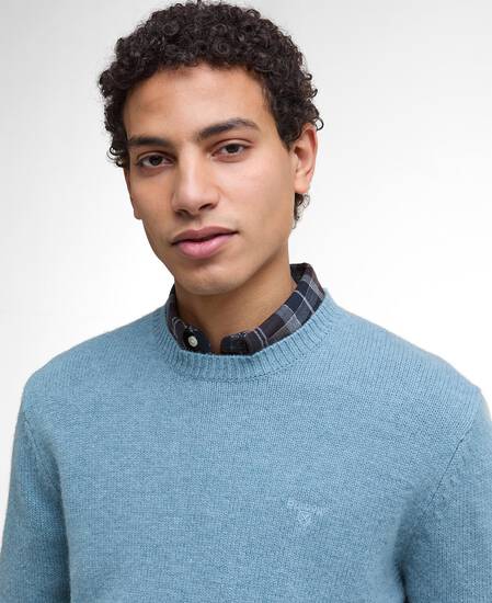 Covent Crew Neck Jumper Bluestone