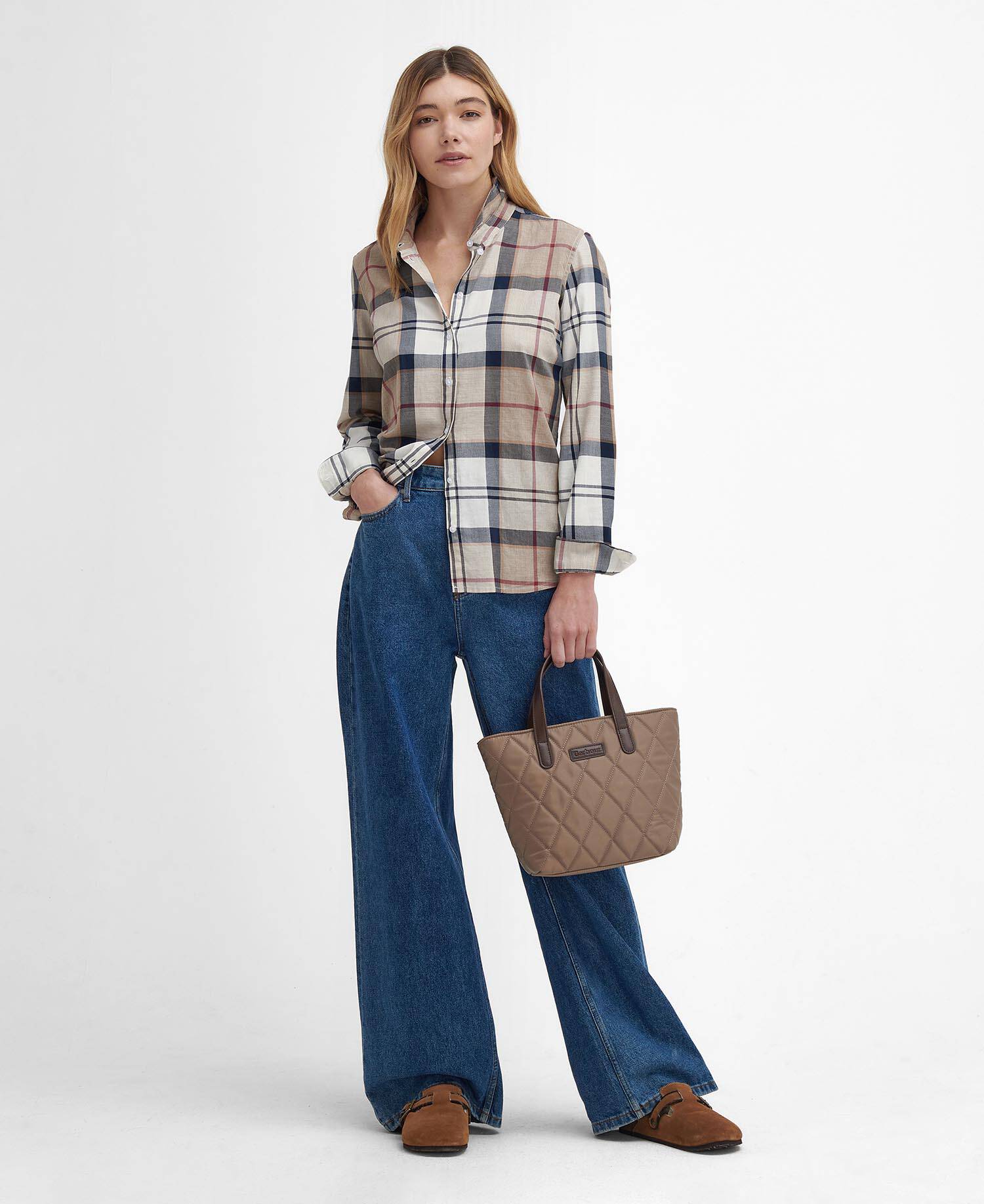 Bredon Regular Long-Sleeved Shirt Hessian Tartan image number 1