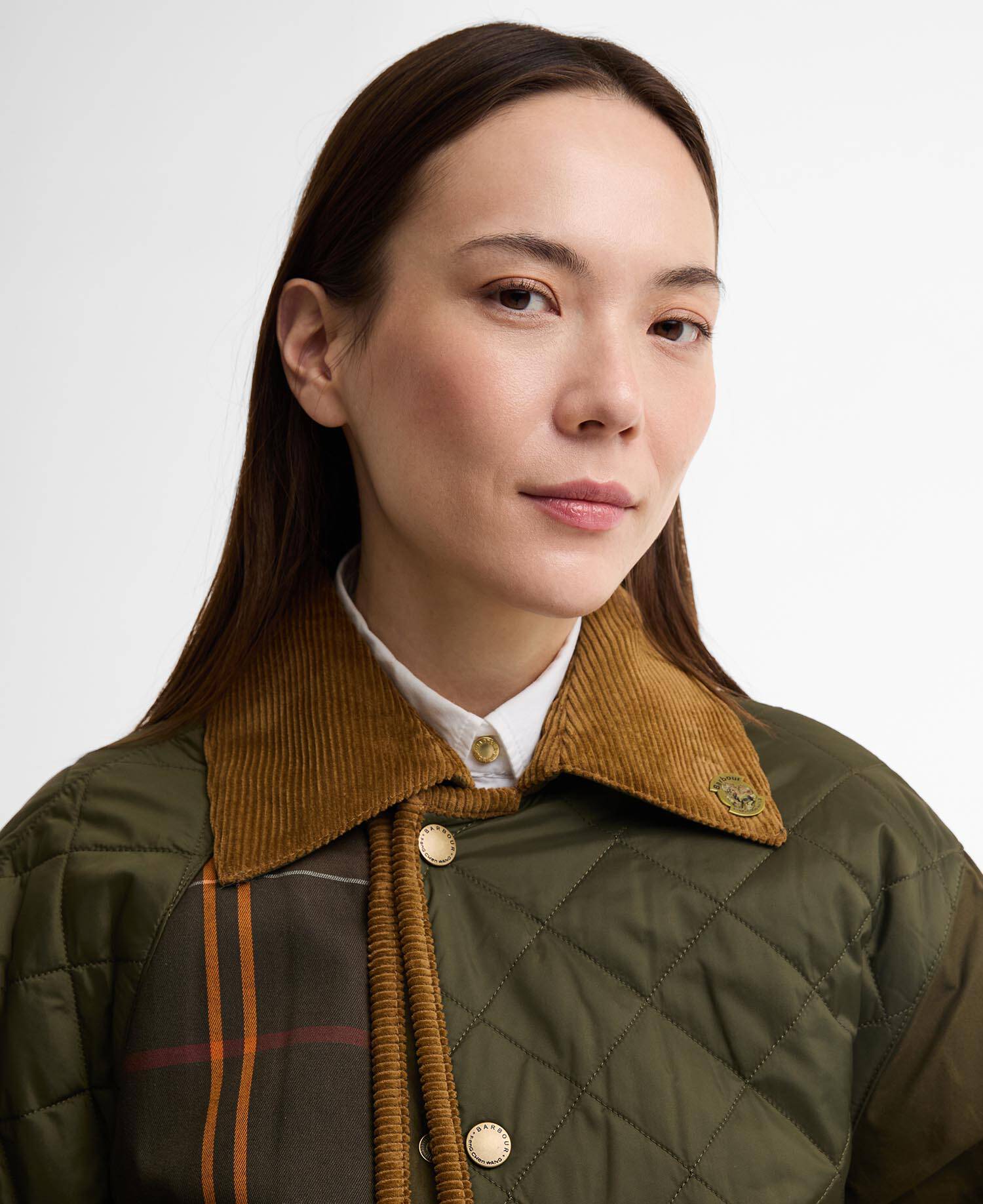 Barbour x Feng Chen Wang Fendale Quilted Jacket Olive image number 7