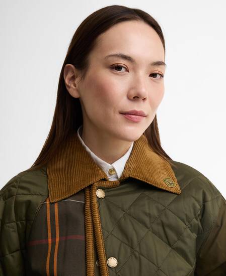 Barbour x Feng Chen Wang Steppjacke Fendale Olive